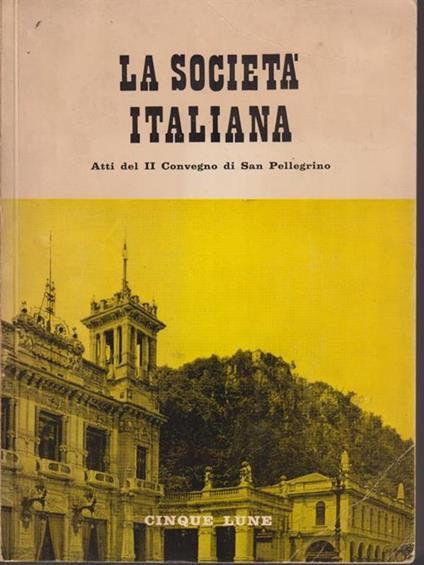 La società italiana - copertina
