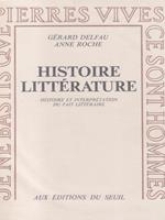   Histoire litterature