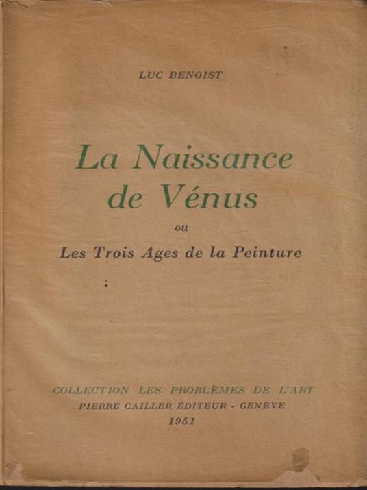 La naissance de Venus - Luc Banoist - copertina