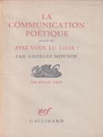 La communication poetique 