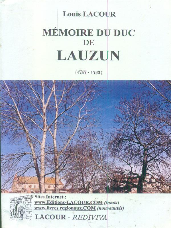   Memoire du duc de Lauzun