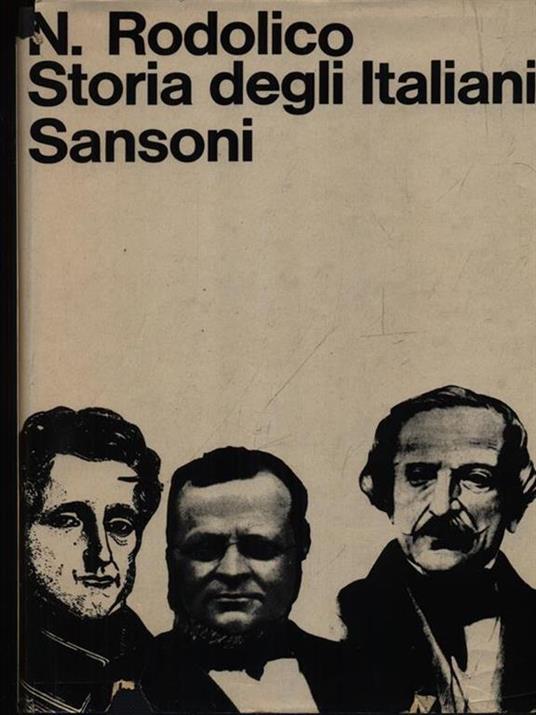   Storia degli italiani - Niccolò Rodolico - copertina