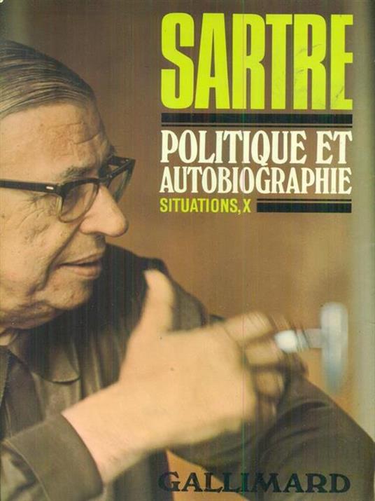   Politique et autobiographie - Jean-Paul Sartre - copertina