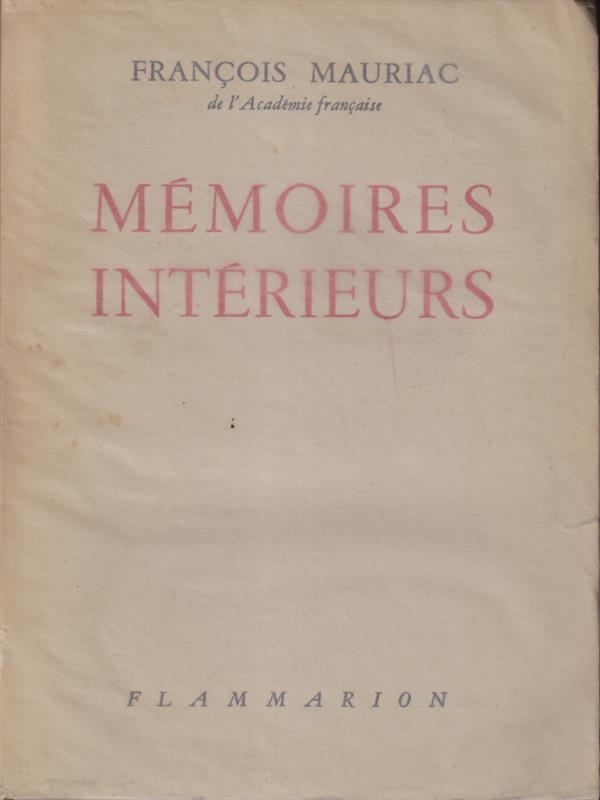   Memoires interieurs