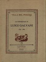 Le esperienze di Luigi Galvani 1786-1986