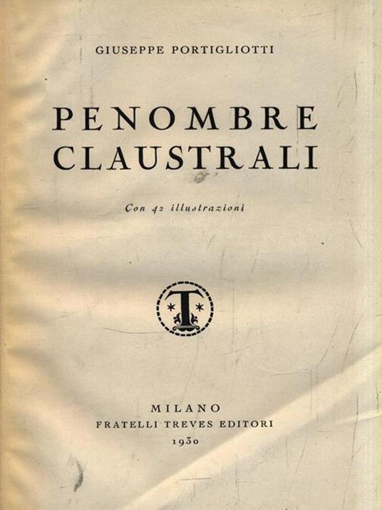   Penombre caustrali - Giuseppe Portigliotti - copertina