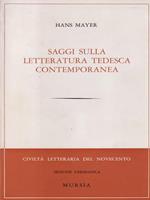Saggi sulla letteratura tedesca contemporanea