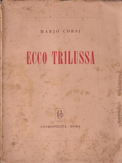 Ecco Trilussa - Mario Corsi - copertina