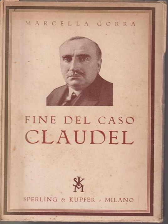   Fine del caso claudel - Marcella Gorra - copertina
