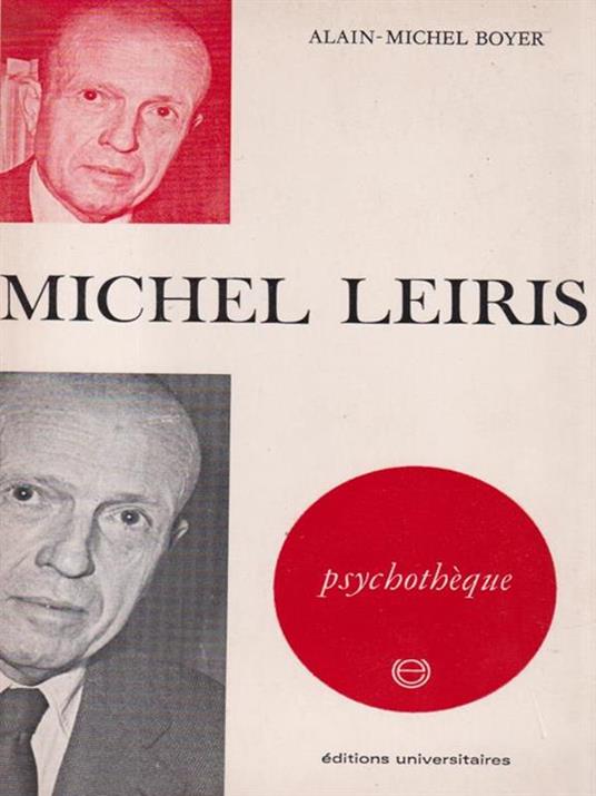 Michel Leiris - Alain Borer - copertina