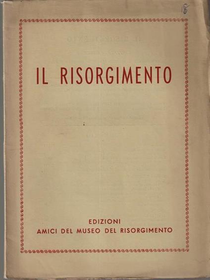 Il risorgimento n.1 marzo 1949 - copertina