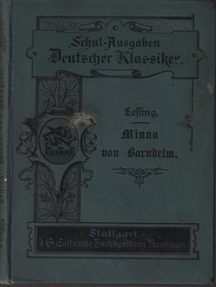   Minna von Barnhelm oder Das Soldatenglück - Ein Lustspiel in 5 Aufzügen - copertina