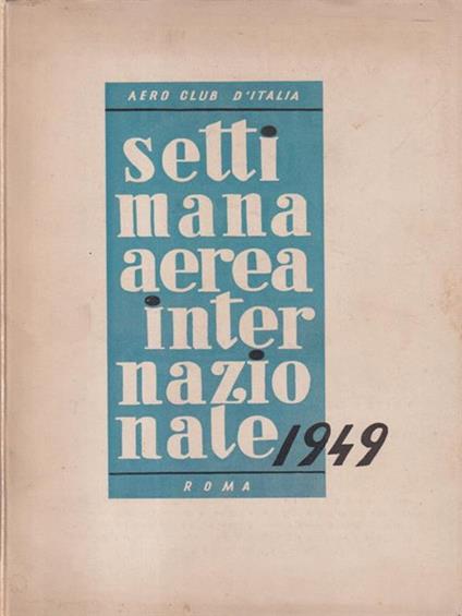 Settimana aerea internazionale 1949 - copertina