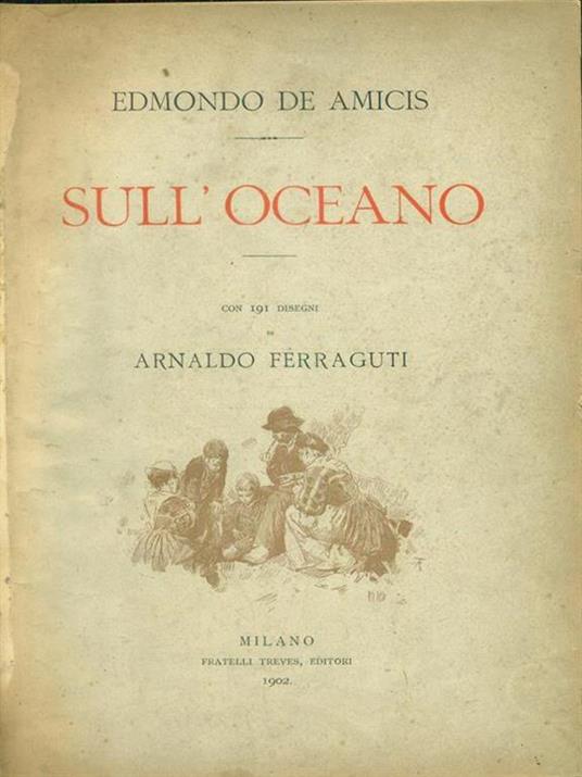Sull'oceano - Edmondo De Amicis - copertina