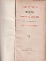 Festa et officia Propria congregationis