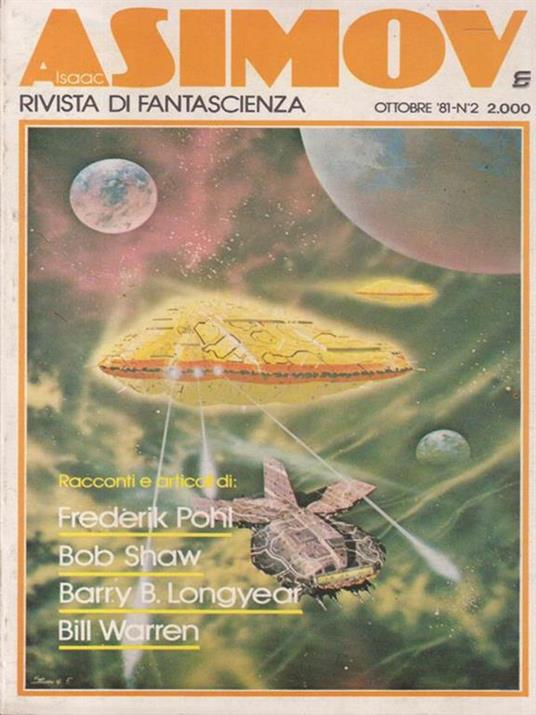   Rivista di fantascienza ottobre 81 - Isaac Asimov - copertina