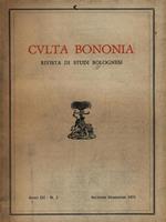 Culta Bononia. Secondo semestre 1971 Anno III N. 2