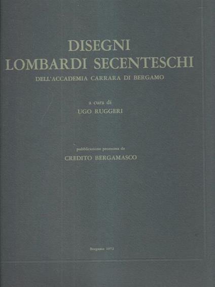   Disegni lombardi secenteschi dell'accademia Carrara di Bergamo - copertina