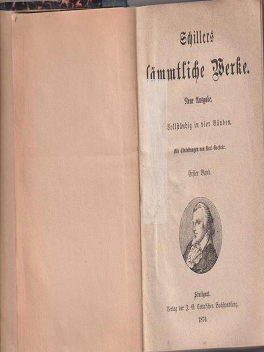 Schillers Sammtliche Werke. 1-2 - Friedrich Schiller - copertina
