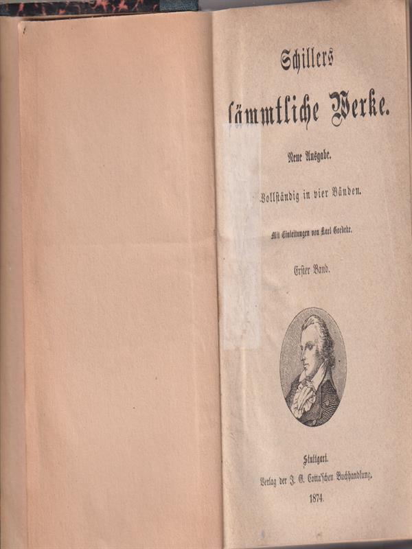 Schillers Sammtliche Werke. 1-2