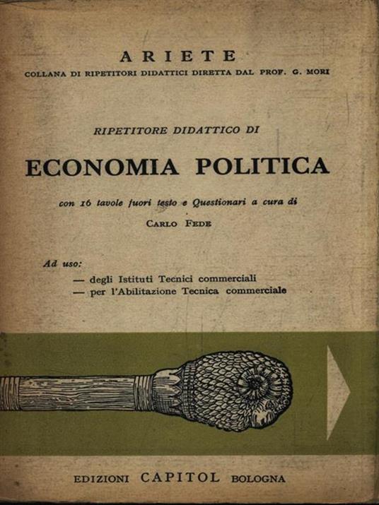 Economia politica - Carlo Fede - copertina