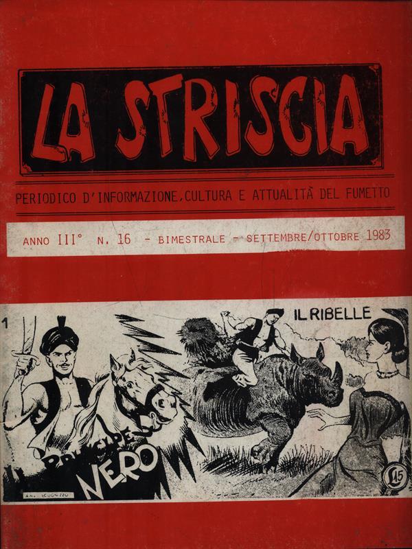 La striscia. Anno III N. 16 - Settembre Ottobre 1983
