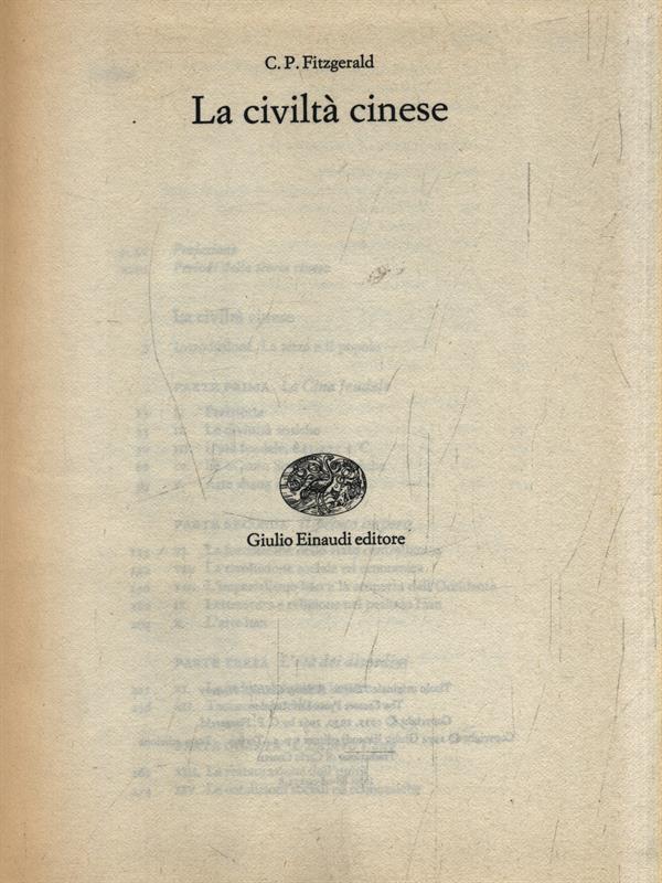 La civiltà cinese