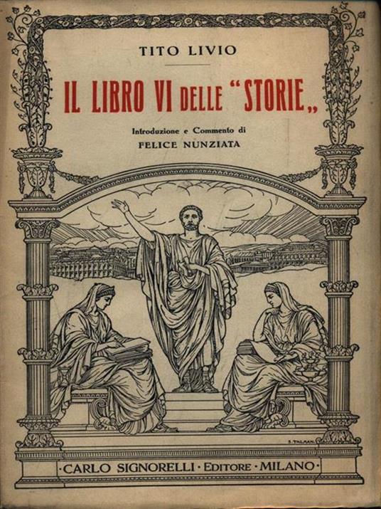 Il libro VI delle Storie - Tito Livio - copertina