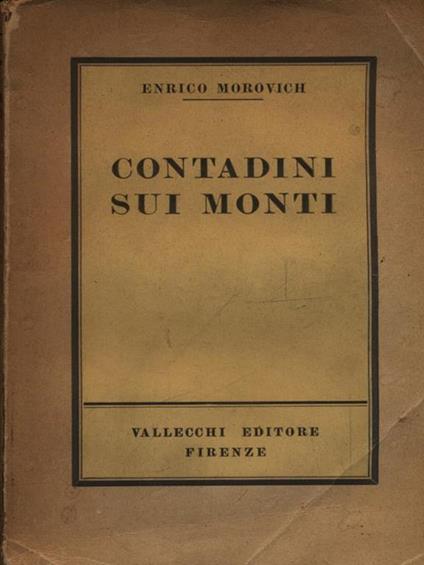 Contadini sui monti - Enrico Morovich - copertina