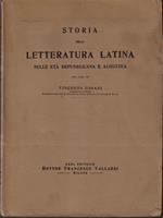 Storia della letteratura latina nelle età repubblicana e augustea