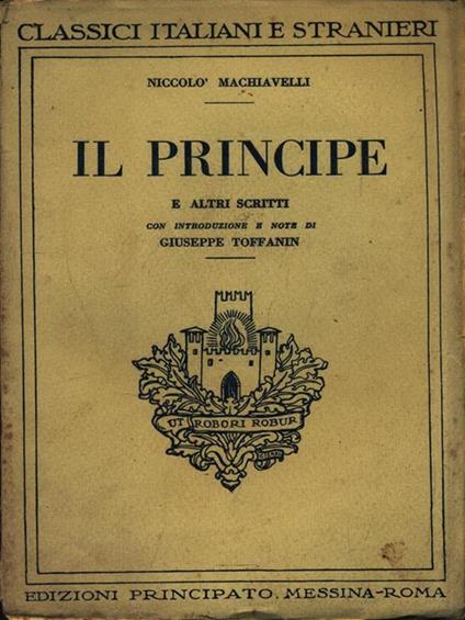 Il principe e altri scritti - Niccolò Machiavelli - copertina