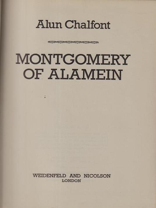 Montgomery of Alamein - copertina