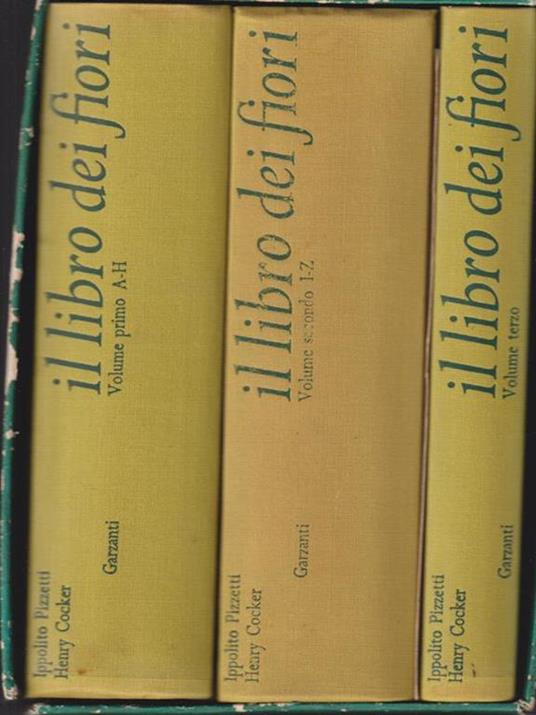 Il Libro dei fiori 3 voll - Ippolito Pizzetti - copertina