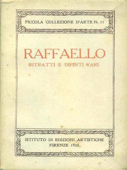 Raffaello Ritratti e dipinti vari - copertina