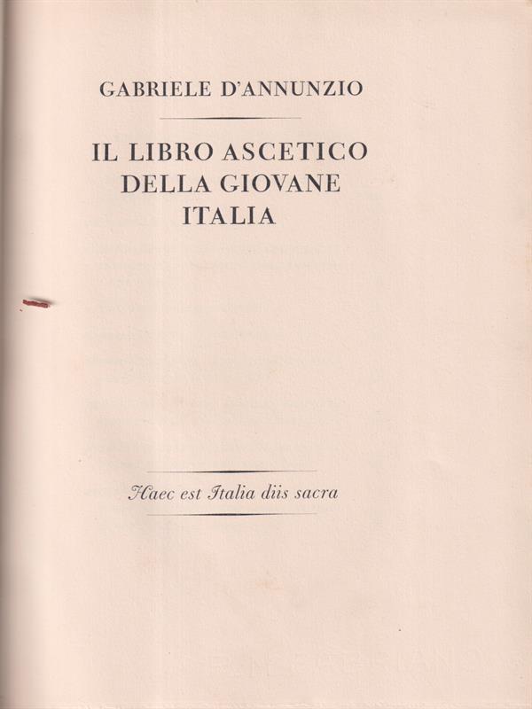 Il libro ascetico della giovane Italia