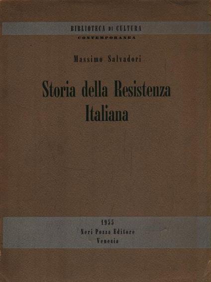 Storia della Resistenza italiana - Massimo L. Salvadori - copertina