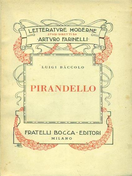 Pirandello - Luigi Baccolo - copertina