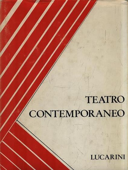 Teatro contemporaneo. Volume 1 - copertina
