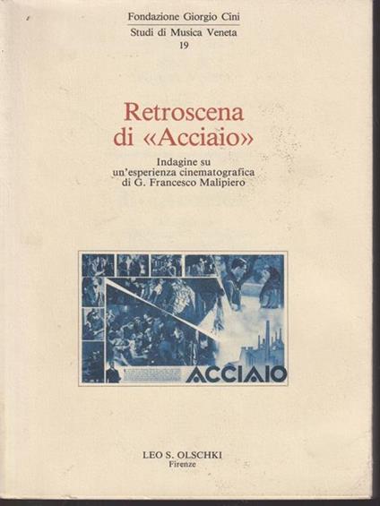 Retroscena di Acciaio - copertina