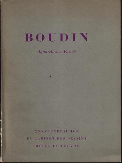 Boudin acquarelles et pastels - copertina
