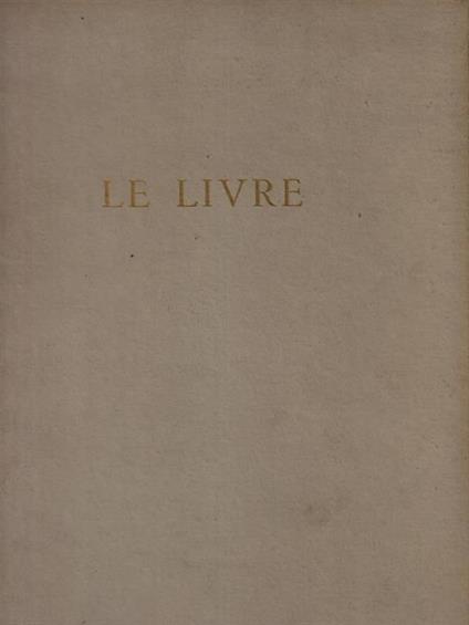 Le livre - copertina