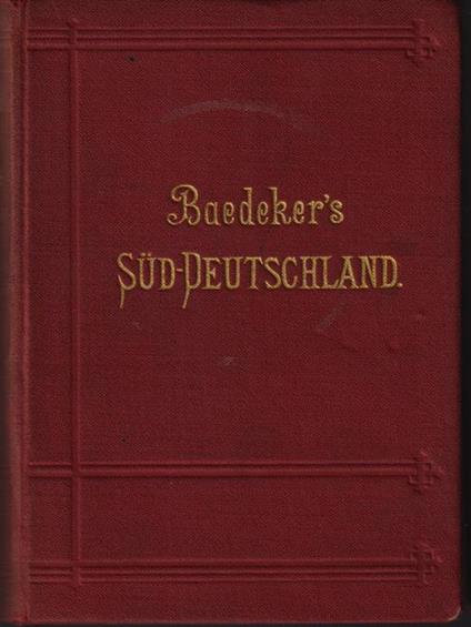 Süddeutschland - Karl Baedeker - copertina