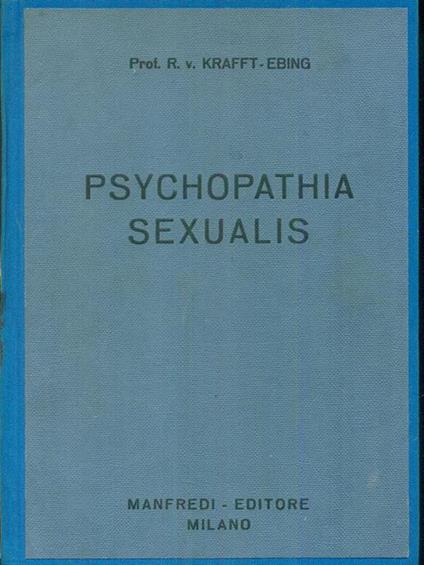 Psychopathia sexualis - Richard von Krafft-Ebing - copertina