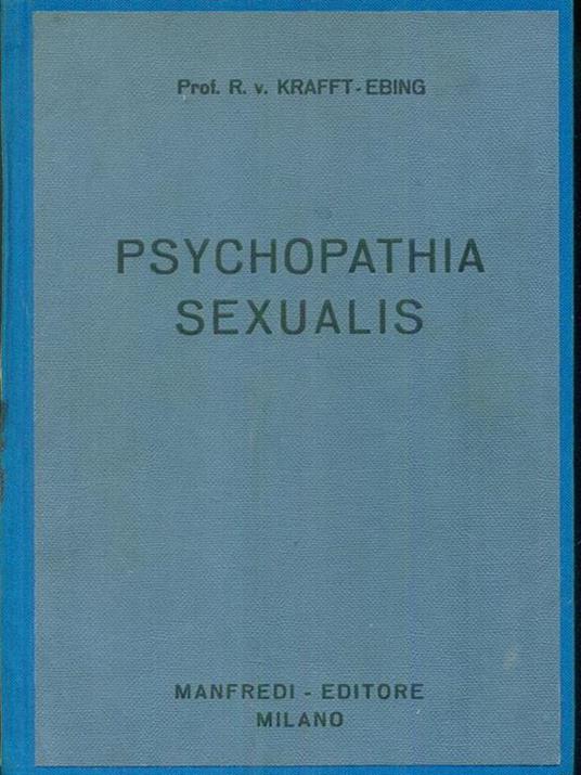 Psychopathia sexualis - Richard von Krafft-Ebing - copertina