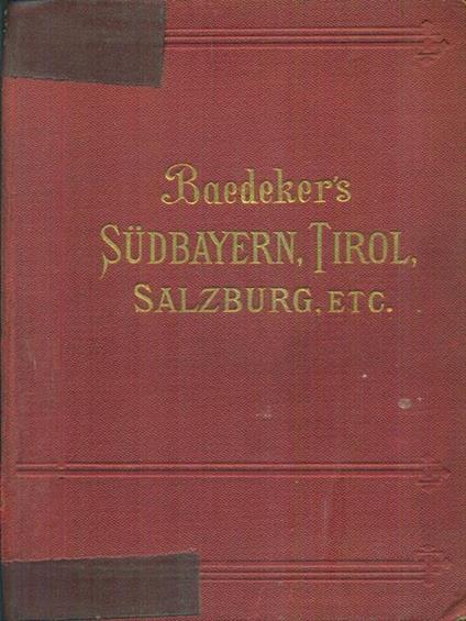 Submayern, Tirol, Salzburg, etc - Karl Baedeker - copertina