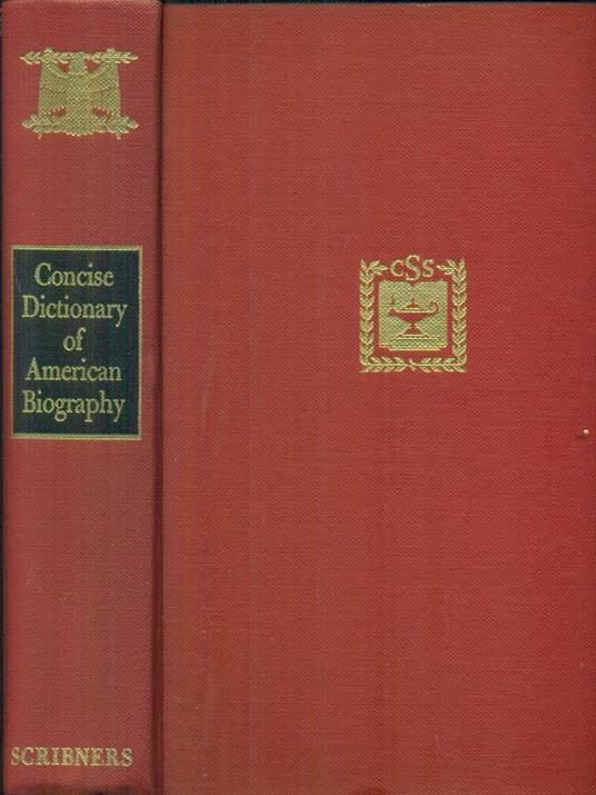 Concise dictionary of american biography - copertina
