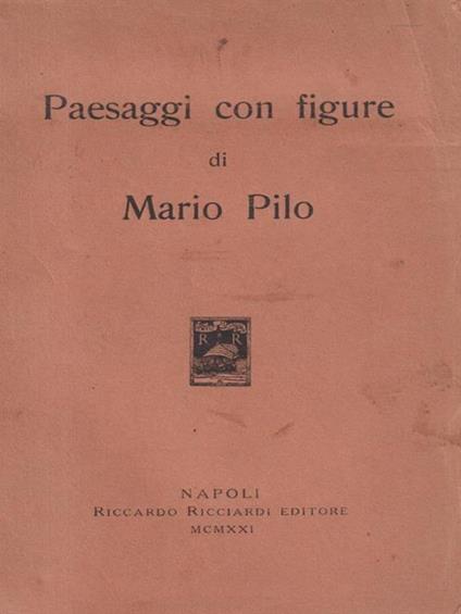Paesaggi con figure - Mario Pilo - copertina