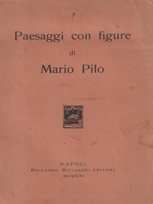 Paesaggi con figure - Mario Pilo - copertina