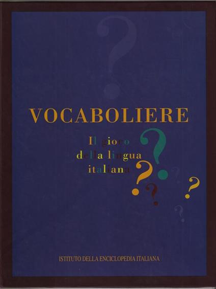 Il vocaboliere - copertina