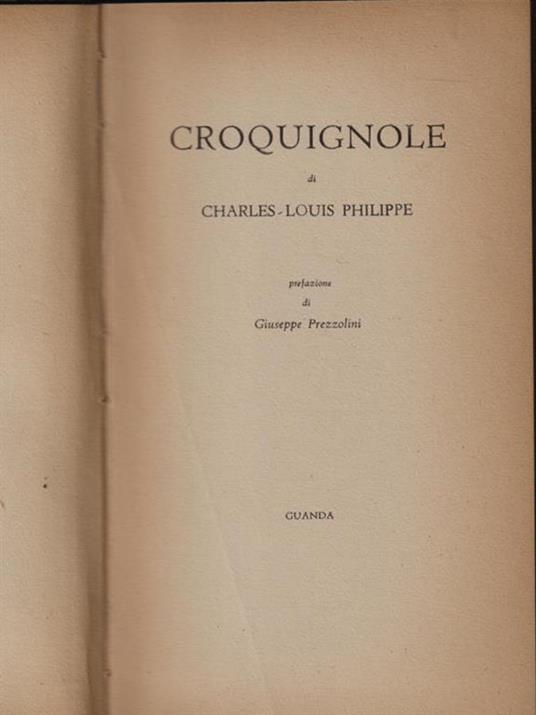 Croquignole - Charles Louis Philippe - copertina